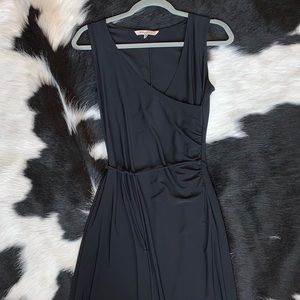 Black Faux Wrap Dress